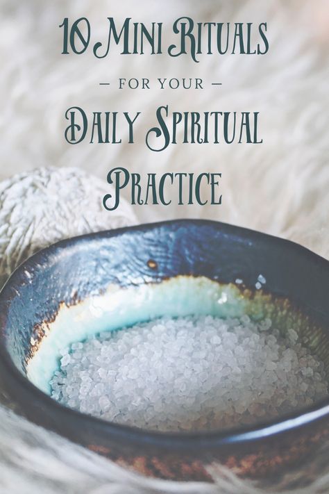 Sometimes creating and maintaining a daily spiritual practice can seem like a daunting task. Maybe you just don’t know where to start or what types of actions and meditations are appropriate for you, or maybe you find yourself falling off the wagon with the daily rituals you have tried to create. Morning Ritual Witch, Cleaning Ritual Witch, Daily Witchcraft Practice, Hygge Witch, Daily Witchcraft, Witchy Rituals, Daily Magic, Witchy Ideas, Rituals Witchcraft