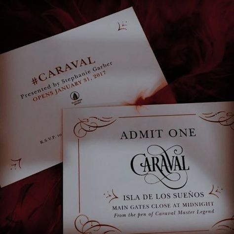 Caraval Aesthetic, Scarlett Dragna, Caraval Book, Stephanie Garber, Just A Game, Admit One, Reading Journal, Fan Book, Google Docs