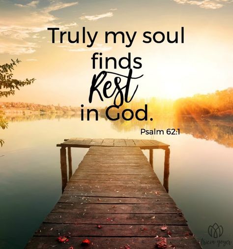 - Tricia Goyer Vertrouw Op God, Rest In God, Psalm 62, Ayat Alkitab, Favorite Bible Verses, Spiritual Inspiration, God Jesus, Read Bible, Scripture Quotes