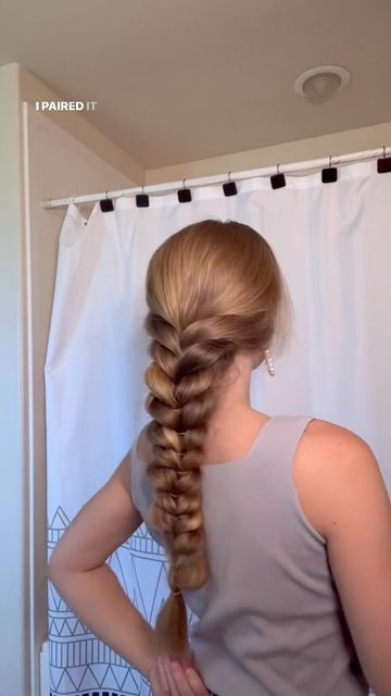 Alyse Carolyn on Instagram: "fake braid!! This turned out amazing, and it lasted so well ALL day. And I didn’t have any problems with the elastics breaking, like I thought I would 🙌😍" Fake Braid Tutorial, Alyse Carolyn, Fake Braid Hairstyles, Fake Braid, Hair Cuts And Styles, Braid Tutorial, Hair Do, Braid Hairstyles, Hair Stuff