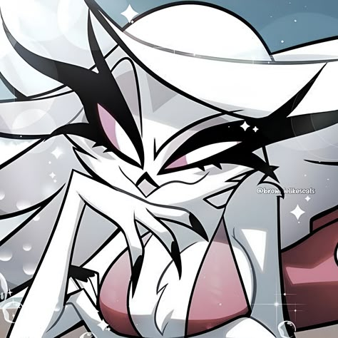 Helluva Boss Stella Goetia Summer Merch aesthetic icon pfp Helluva Boss Stella, Stella Goetia, Stella Icon, Stella Helluva, Stella Helluva Boss, Profile Photo Ideas, Stella Art, Peak Character Design, Demon Queen