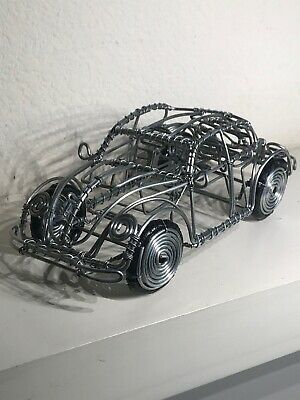 Vintage Sculpture Art Metal Wire Volkswagen Beetle Bug Car measures 6x4x3h... #artsculptures Wire Sculpture Art, Wire Animals, Car Sculpture, Wire Frog Sculpture, Wire Camera Sculpture, Wire Beetle, Metal Wire Sculpture Simple, Metal Wire Sculpture, Paperclip Crafts