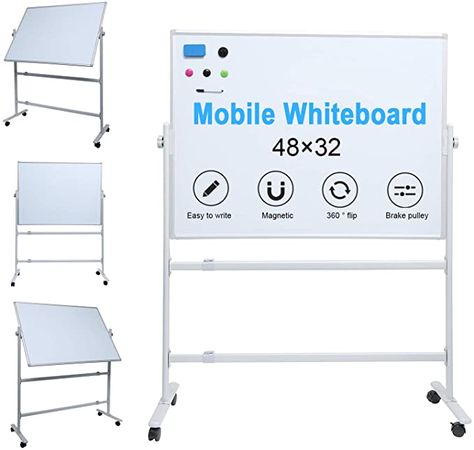 Rolling Whiteboard, Whiteboard Stand, Magnetic Dry Erase Board, Mobile Whiteboard, White Office, Magnetic White Board, Dry Erase Board, Office Products, Whiteboard