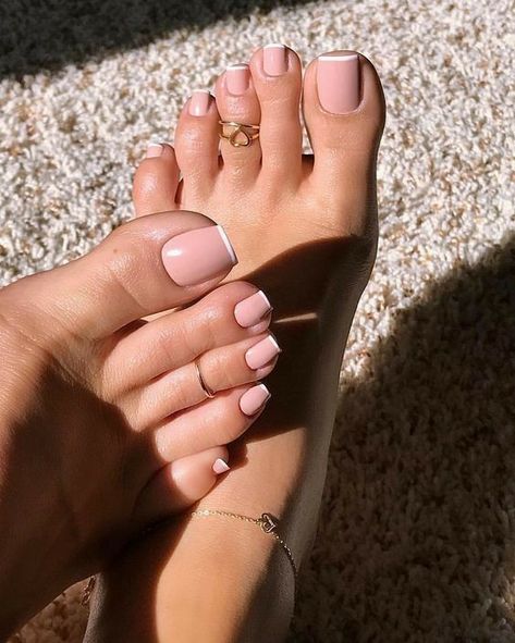 Pink Toe Nails, Easy Toe Nail Designs, Simple Toe Nails, Toe Nail Color, Acrylic Toes, Pretty Toe Nails, Pink Toes, Cute Toe Nails, Toe Nail Designs