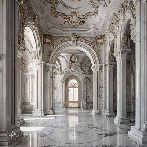 White marble dream house 🤍🤍 White Victorian House Aesthetic, White Marble Castle, Marble Castle Aesthetic, Gothic House Aesthetic, Victorian House Aesthetic, White Marble Aesthetic, White Castles, Gazal Gupta, White Victorian House