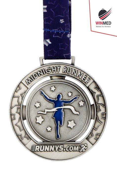 Winmed's custom running medal, capturing the determination and victory in each step. Marathon Medal Design, Medal Design Ideas, Medals Design, Sport Medal, Medal Design, Running Medal, Midnight Runners, Marathon Medal, Race Medal