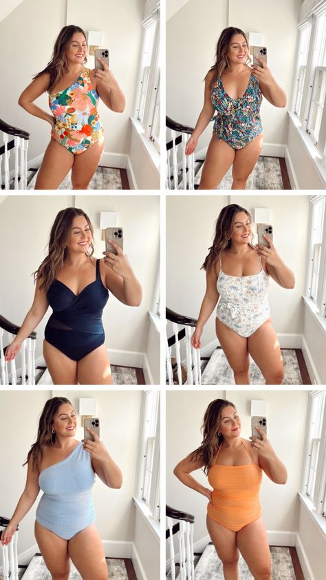 Swimsuit try on Best Amazon Swimsuits For Curvy Women, Size 12 Swimwear For Women, Cute Bathing Suits Mid Size, Beach Outfit Swimsuit, Swimsuit Plus Size Flattering, Plus Size Two Piece Swimsuit, Bathing Suit For Big Bust, Curvy Bathing Suit, Mid Size Swimsuit