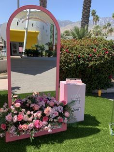 2025 Event Trends, Blooming Into 30 Party, Baby Shower Entrance Decor, Party Mirror, Party Rental Ideas, Magenta Wedding, 21st Bday Ideas, Graduation Party Diy