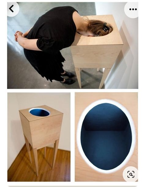 Photo in Peep hole ideas - Google Photos Interactive Table Design, Interactive Sculpture, Meditation Design, Exhibition Display Design, Speculative Design, Museum Exhibition Design, Interactive Museum, Interactive Exhibition, Sound Installation