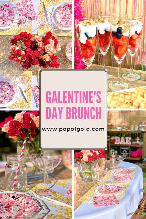 Galentine's Day Brunch Inspo | Party Blog | Valentine's party ideas #valentines #valentinesday #galentinesday Valentines Day Brunch Ideas, Galentines Day Ideas, Valentines Brunch, Girls Brunch, Galentines Party, My Funny Valentine, Valentines Gifts For Boyfriend, Brunch Ideas, Brunch Party