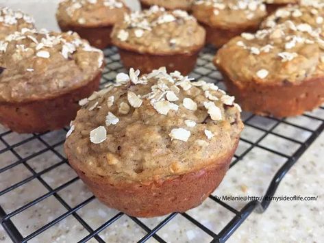 Cranberry Apple Greek Yogurt Muffins | It's My Side of Life Apple Greek Yogurt, Yogurt Muffin, Greek Yogurt Oatmeal, Greek Yogurt Muffins, Yogurt Muffins, Cranberry Apple, Apple Muffins, Baking Muffins, Apple Cranberry