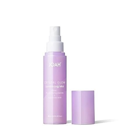 Amazon.com: JOAH Crystal Glow Luminizing Face Mist, Hydrating Korean Skin Care Facial Makeup Setting Spray with Hyaluronic Acid, Vitamin E, and Peptides, For Dewy Face, Body, All Skin Types, 2.7 Oz : Beauty & Personal Care Dewy Face, Glowing Skin Makeup, Facial Makeup, Face Spray, Dream Makeup, Makeup Girl, Makeup Setting Spray, Korean Skin Care, Beauty Needs