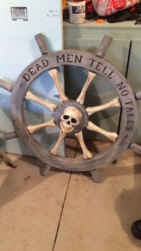 Pirate Ship Wheel, Pirate Halloween Decorations, Adult Halloween Party Decorations, Pirate Halloween Party, Pirate Props, Pirate Wedding, Pirate Room, Deco Marine, Pirate Decor