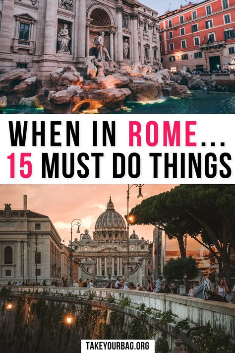 Rome monuments, Basilic, Trevi Fountain, St Paul's Church in Rome, the Vatican, Italy Best Things To Do In Rome, Rome Places To Visit, Rome Places, Backpacking Italy, Must See In Rome, Places To Visit In Rome, Rome In A Day, Le Vatican, Visit Rome