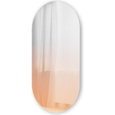 Misto Mirror, Copper Ombre - Umbra Mirrors & Wall Decor | Maisonette Ombre Mirror, Copper Ombre, Soft Gradient, Glas Art, Oval Wall Mirror, Copper Wall, Oval Mirror, Luz Natural, Wall Mounted Mirror