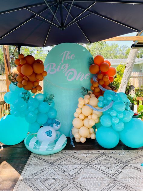 One Balloon, The Big One, Show And Tell, Balloon Arch, Beach Vibes, Beach Vibe, Pool Party, 1st Birthday, Arch