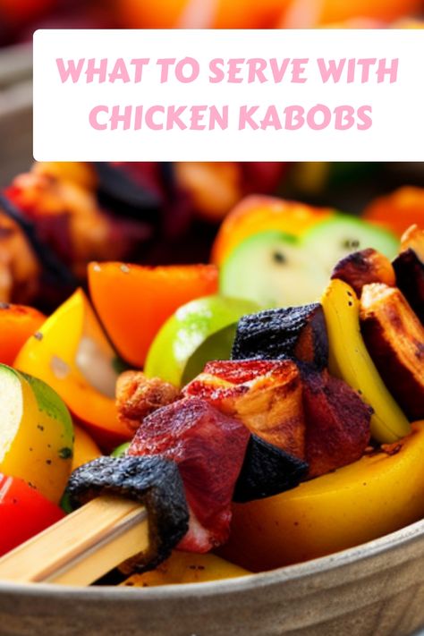 🌽🥕🥦 Unleash the ultimate flavor combo with these incredible side dishes for chicken kabobs! 🤤🍽️ #YummyBites #ChickenKabobs #FoodieFaves Sides For Chicken Kabobs, Chicken Kabobs Sides Dishes, Pineapple Chicken Kabobs, Pineapple Kabobs, Sausage Kabobs, Hawaiian Chicken Kabobs, Greek Chicken Kabobs, Grilled Pineapple Chicken, Side Dish Ideas