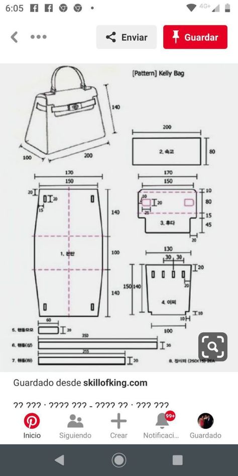 Kelly Bag Pattern, Leather Handbag Patterns, Leather Bag Tutorial, Denim Bag Patterns, Leather Bag Design, Sac Diy, Leather Bag Pattern, Fabric Christmas Ornaments Diy, Diy Leather Bag