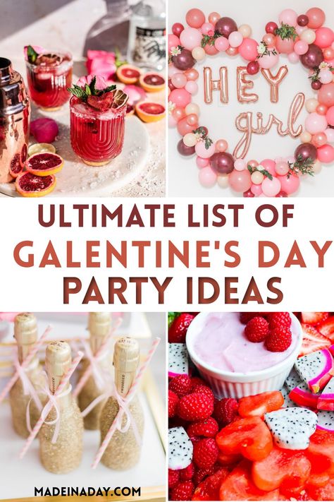 Galentines Day Ideas, Day Party Ideas, Galentines Party, Galentines Day, My Funny Valentine, Relief Society, Valentines Party, Valentines Day Party, Handmade Holiday