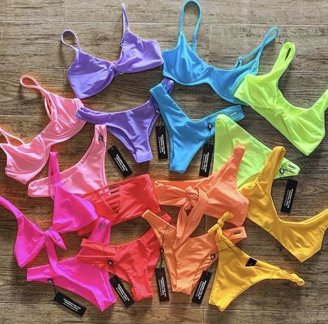 Rainbow Bathing Suit, Neon Swimsuit Bachelorette Party, Neon Bathing Suits Bachelorette, Neon Bathing Suits, Bikinis 2023, Bright Swimsuit, Rainbow Swimsuit, Neon Swimsuit, Colorful Bathing Suit