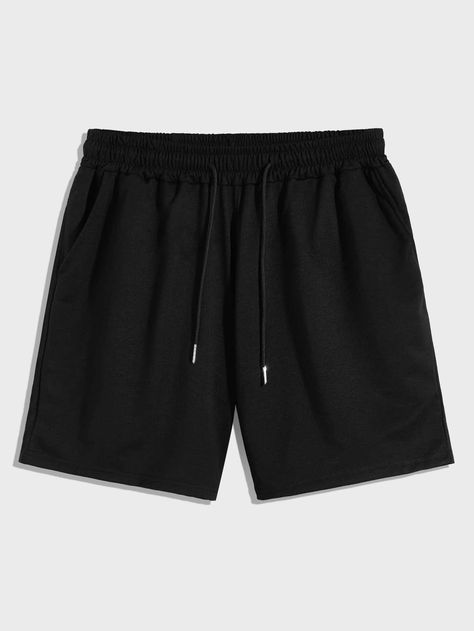 Celana Boxer, Short Noir, Plus Swimwear, Hot Jeans, Track Shorts, Sweat Shorts, Swimwear Outfit, T Shirt And Shorts, Drawstring Shorts