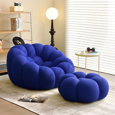 Curved Couch, Bubble Chair, Lazy Sofa, Recliner Sofa, Furniture Collections, Living Room Style, Colorful Furniture, Upholstered Sofa, Bedroom Colors