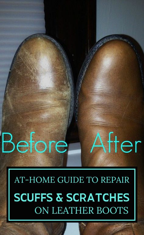 At-Home Guide To Repair Scuffs And Scratches On Leather Boots - 101CleaningTips.net Boots Makeover, Do It Yourself Quotes, Cleaning Suede, Diy Boots, Astuces Diy, Smart Ideas, Handy Dandy, Diy Cleaners, Cleaning Ideas