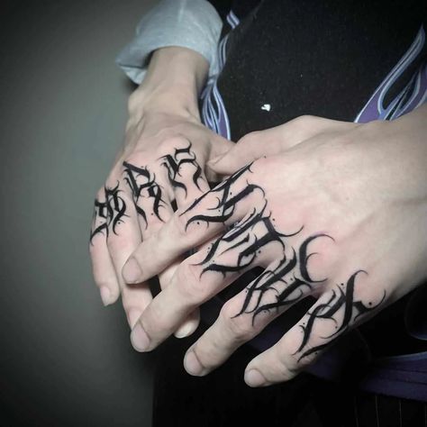 Self Made Finger Tattoo, Finger Tattoo Ideas Men, Finger Tattoos Men Words, Old English Knuckle Tattoo, Mens Hand Tattoos Unique, Knuckle Lettering Tattoos, Finger Tattoos For Men Letters, Nuckle Tats Men, Men Finger Tattoo Ideas