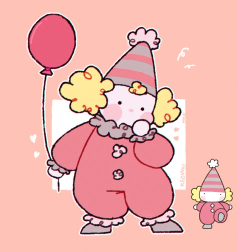 i found out theres a little clown sanrio character named pierrot/piero. its so cute! i drew it. sad theres little to nothing about them! Cute Clown Drawing, Clown Drawing Easy, Clown Drawing, Pierrot Clown, Cute Clown, Arte Sketchbook, Drawing Easy, Funky Art, Art Inspiration Drawing