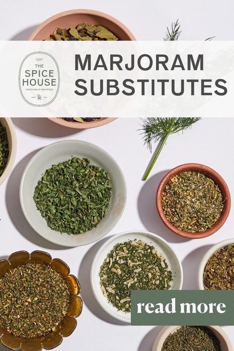 Marjoram Substitute Marjoram Substitute, Chicken Cacciatore, Spice Cabinet, Herbs De Provence, Goulash, Marjoram, Oregano, Click Here, To Read