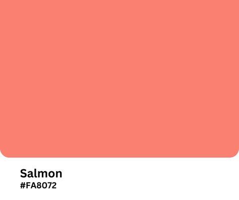 Salmon #FA8072 Salmon Color Palette, 1960s Patterns, Salmon Pink Color, School Picture, Pink Palette, School Pictures, Salmon Color, Color Analysis, Plum Color