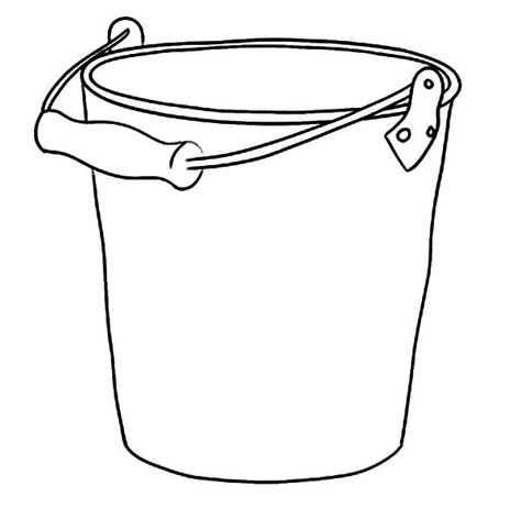 Taking Water With Bucket Coloring Pages : Best Place to Color Bucket Coloring Page, Bucket Drawing, Between Earth And Sky, Water Video, Bucket Of Water, Bucket Filler, Reading Task Cards, Pages To Color, First Grade Sight Words