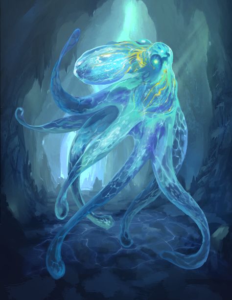 Fey Creatures, Beast Creature, Water Spirit, Creature Artwork, Fantasy Beasts, Spirited Art, Fantasy Creatures Art, Mythical Creatures Art, Sea Monsters