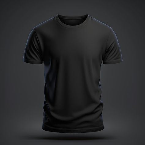 Plain Black Tshirt Front And Back, Tshirt Mockup Design, Mockup Camisa, Hoodie Template, Mock Up T Shirt, Plain Black T Shirt, T Shirt Design Png, Tshirt Png, Design Jersey