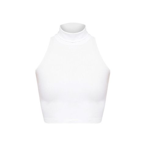 American Apparel COTTON SPANDEX JERSEY SLEEVELESS TURTLENECK CROP TOP ($33) ❤ liked on Polyvore featuring tops, crop top, shirts, crop, turtleneck crop tops, white crop top, white shirt, sleeveless turtleneck tops and white sleeveless shirt White Sleeveless Top Outfit, White Turtleneck Crop Top, White Sleeveless Turtleneck, Sleeveless Turtleneck Crop Top, White Turtle Neck Top, Sleeveless Top Outfit, Crop Top Blanc, Cropped White Shirt, Flare Dress Casual