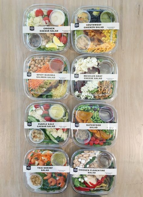 Deli Salad, Food Delivery Packaging, Salad Packaging, Salad Shop, Resep Diet, Makanan Diet, Foods Recipes, Packaged Food, Food Packaging Design