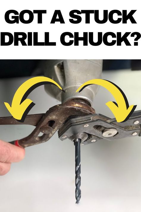 Do you have a stuck drill chuck or a bit stuck in the drill chuck? Here's a surefire way to get that drill chuck unstuck. https://youtu.be/lc23yELlpsY #FieldGuidetoDIY Drill Chuck, Hammer Drill, Drill Driver, Electric Drill, Drill Bits, Frozen