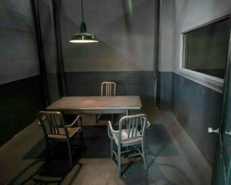 Interrogation Room, Maths Investigations, Pretty Little Liars Aria, Investigation Discovery, Federal Bureau Of Investigation, Film Set, Pretty Little Liars, Zombie, Cool Pictures