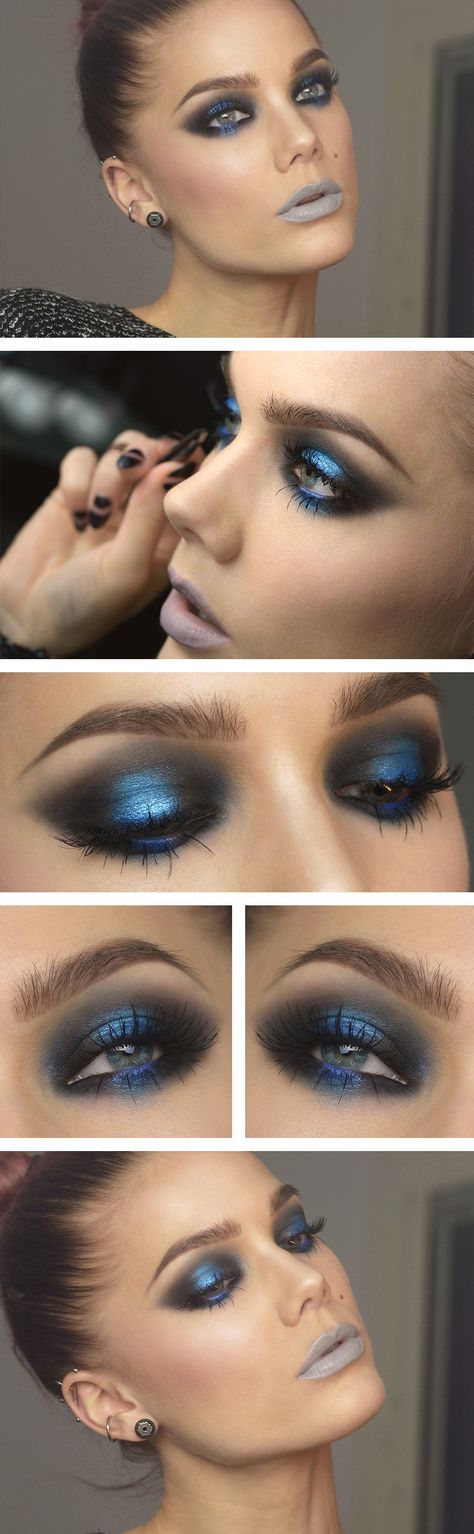 Todays look Trendy Eyeshadow, Bad Makeup, Nars Blush, Linda Hallberg, Makeup Mistakes, Beauty Make-up, Gel Liner, Blue Makeup, Blue Eye Makeup