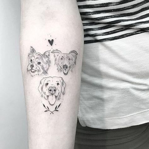 Geometric Tattoo Pattern, Small Dog Tattoos, Dogs Tattoo, Cute Animal Tattoos, Dog Memorial Tattoos, Memorial Tattoos, Dream Tattoos, Dog Tattoo, Pattern Tattoo