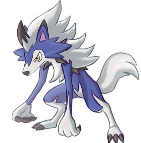 A new form of a lycanroc Dog Pokemon, Skin Walker, Pokemon Regions, Tous Les Anime, Gym Leaders, Pokemon Teams, Demon Art, Fantasy Monster, Pokemon Fan Art