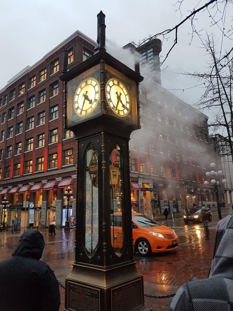 The steam clock in Gastown Vancouver Gastown Vancouver, Big Ben, Vancouver, Brave, Steam, Tower, Clock, Building, Quick Saves