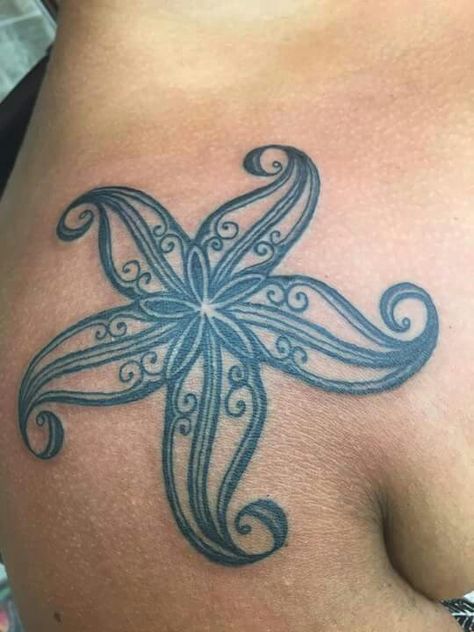 Seastar Tattoo, Beach Tats, Sand Dollar Tattoo, Starfish Tattoo, Seahorse Tattoo, Ocean Tattoo, Paradise Tattoo, Painted Canvases, Ankle Tattoos For Women