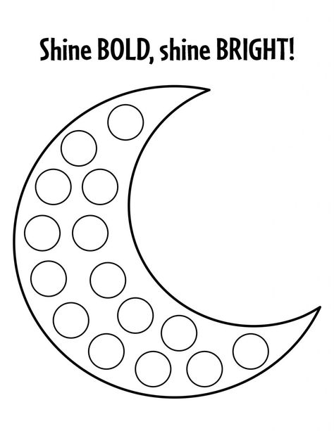 Moon And Star Activities For Preschool, Goodnight Moon Preschool Activities, M Is For Moon Preschool, Moon Phases For Preschoolers, Moon Worksheets For Preschool, Moon Crafts For Preschoolers, Space Theme Curriculum Preschool, Night Sky Preschool Activities, Crescent Shape Activities For Preschool