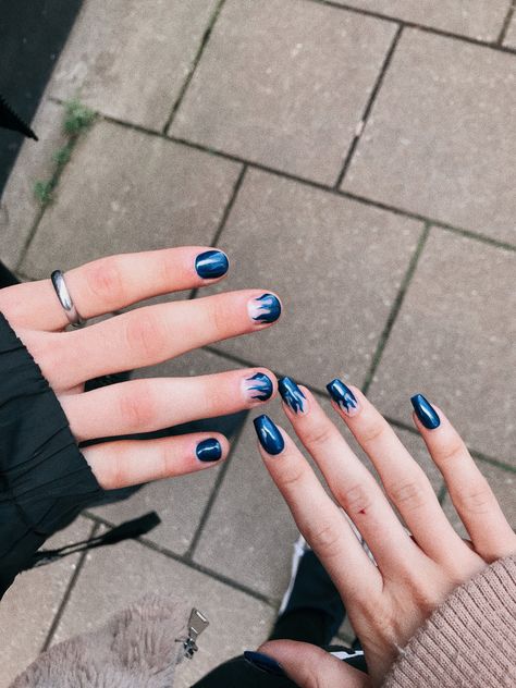 matching nails with boyfriend idea! #nails #nailsofinstagram #couple #boyfriend #matching Nails With Boyfriend, Matching Nails With Boyfriend, Nail Ideas For Couples, Matching Nails, Mens Nails, Edgy Nails, Nails Now, With Boyfriend, Dream Nails