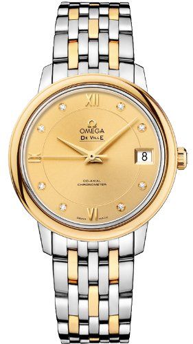 Omega Deville Prestige Co-Axial Ladies Watch 424.20.33.20.58.001 *** See this great product. (This is an affiliate link) Omega Watch Women, Omega Deville, Gold Diamond Watches, Rolex Women, Omega Watches, Watches Luxury, Gold Watch Men, Designer Watches, Family Jewels