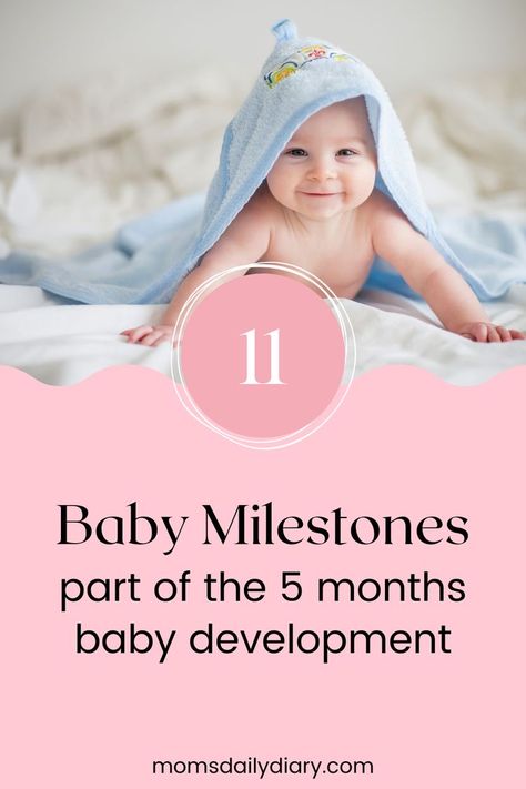 11 Baby Milestones Part of the 5 Months Baby Development 5 Month Old Milestones, 5 Month Baby Milestones, 6 Month Baby Milestones, Baby Development Milestones, 5 Month Baby, 5 Month Old Baby, Development Milestones, Introducing Solids, 6 Month Baby