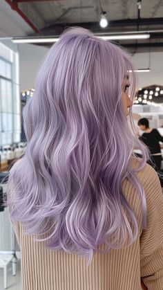 Dusty Purple Hair, Color Me Beautiful, Hair Shades, Dusty Purple, Pastel Hair, Long Hair Styles Men, Purple Hair, Rapunzel, Color Me