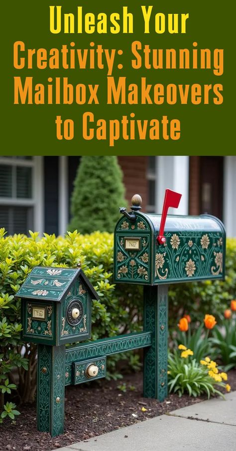 Creative Mailbox Ideas to Inspire You Mailbox Ideas Curb Appeal, Mailbox Post Ideas, Creative Mailbox Ideas, Funny Mailboxes, Stone Mailbox, Creative Mailbox, Rural Mailbox, Painted Mailboxes, Unique Mailboxes