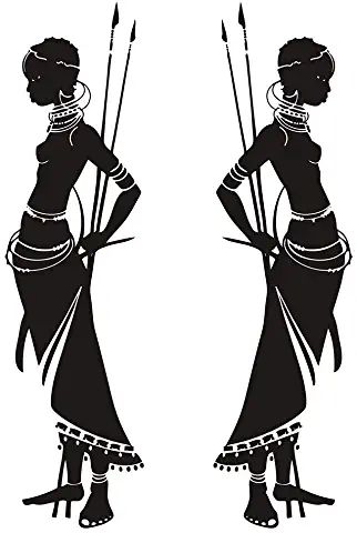 African Woman Silhouette, African Silhouette Art, African Drawings, Africa Art Design, African Tattoo, African Paintings, Afrikaanse Kunst, Print Design Art, African Art Paintings